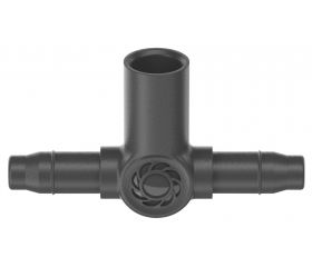 Junta T para boquillas de pulverización / cabezales de goteo de línea final 4.6 mm (3/16 