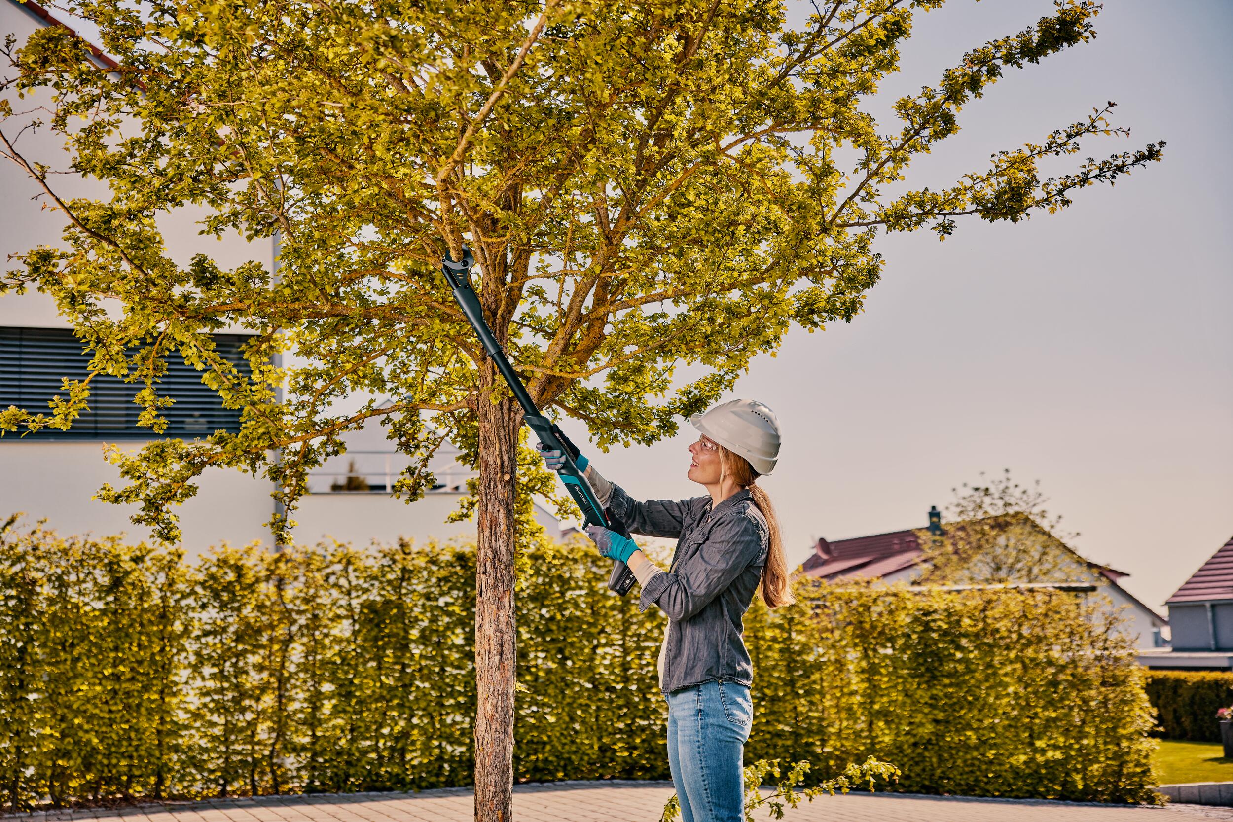 Cortarramas telescópico Easycut 110/18V P4A Conjunto listo para usar