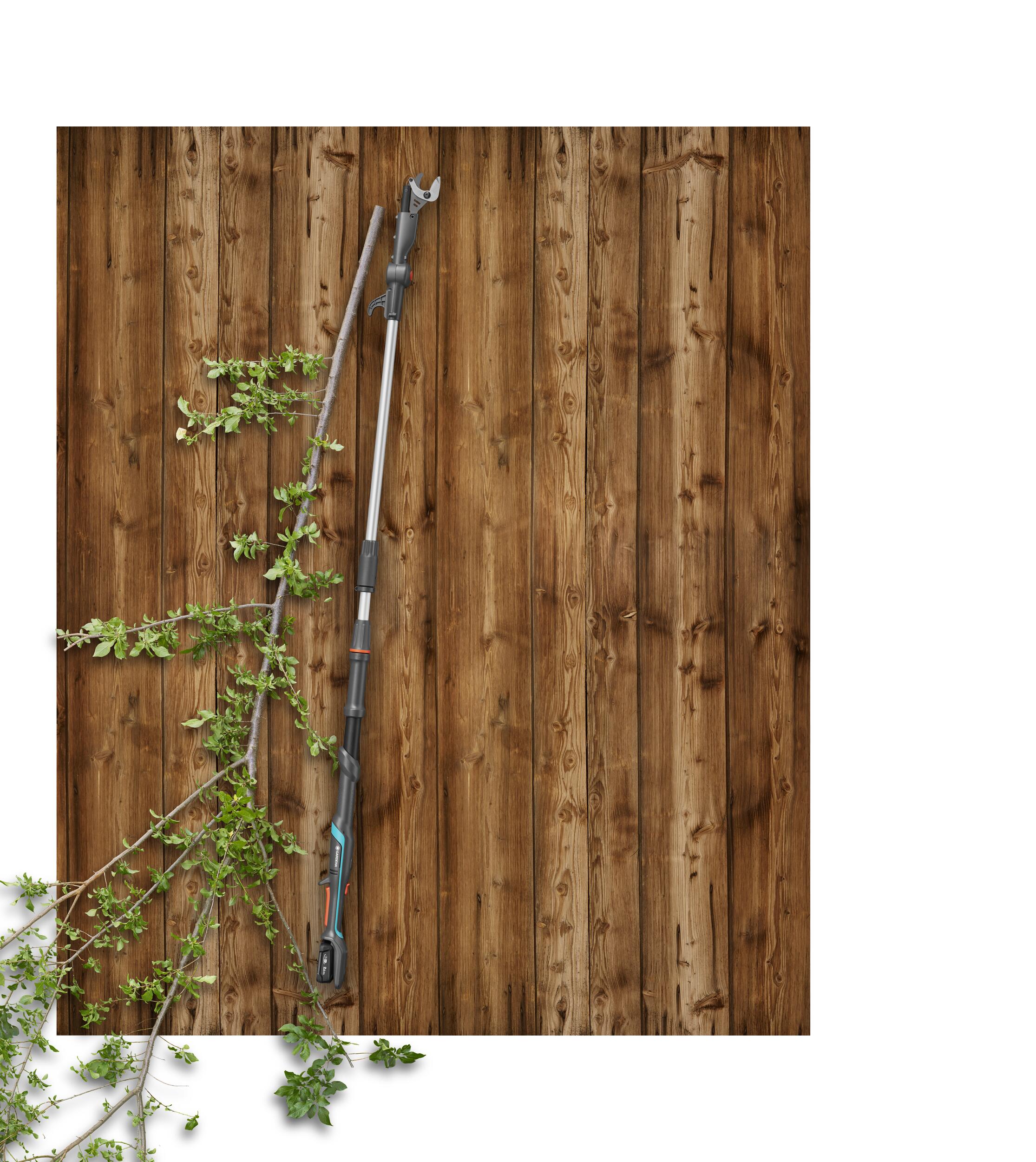 Cortarramas telescópico Highcut 250/18V P4A Conjunto listo para usar