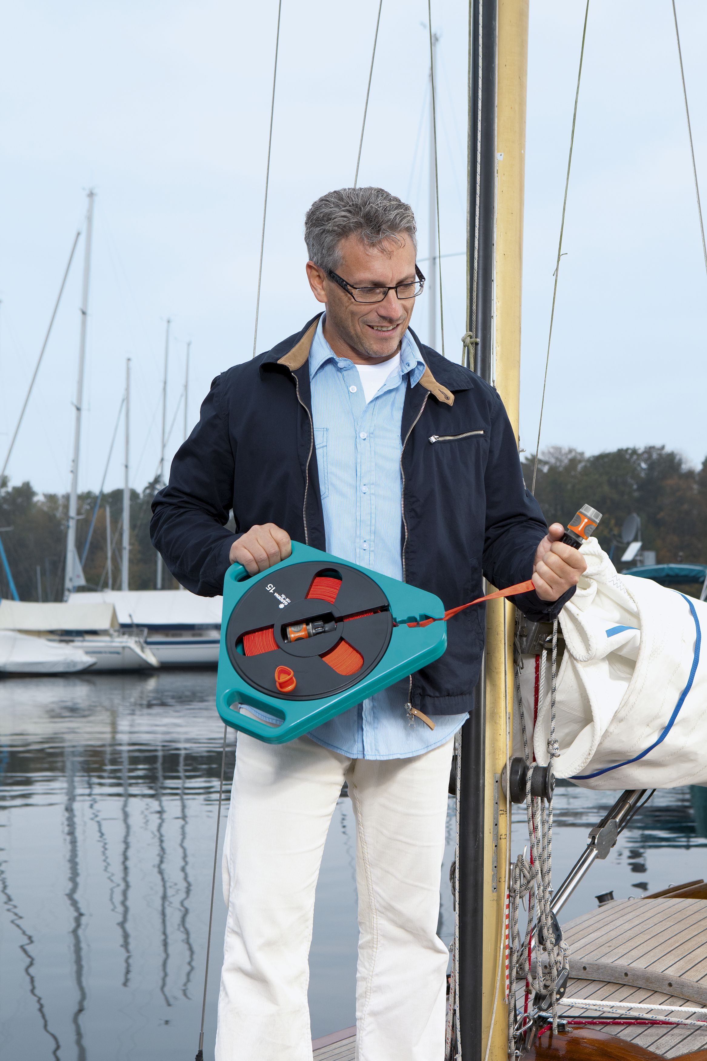 Carrete de manguera plana textil \\\"roll-fix\\\" 15