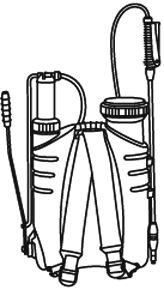 Pulverizador de espalda de 12 l