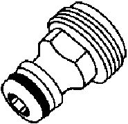 Accesorio adaptador 26,5 mm (3/4\\\"). En caja