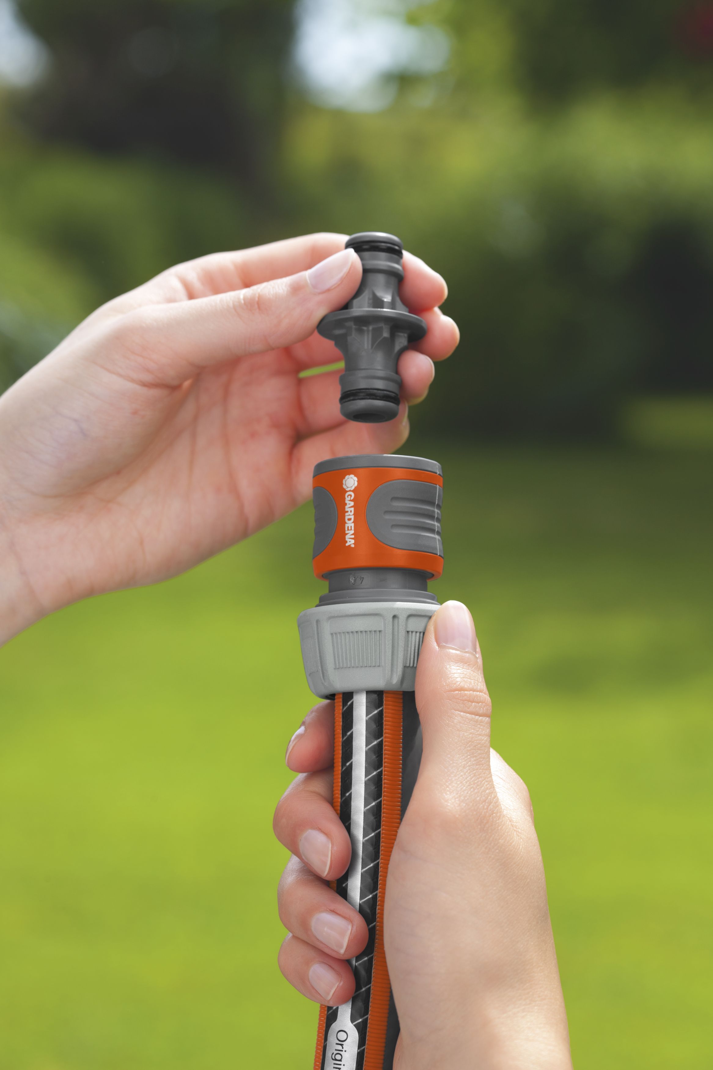 Manguito unión rápida GARDENA. En caja