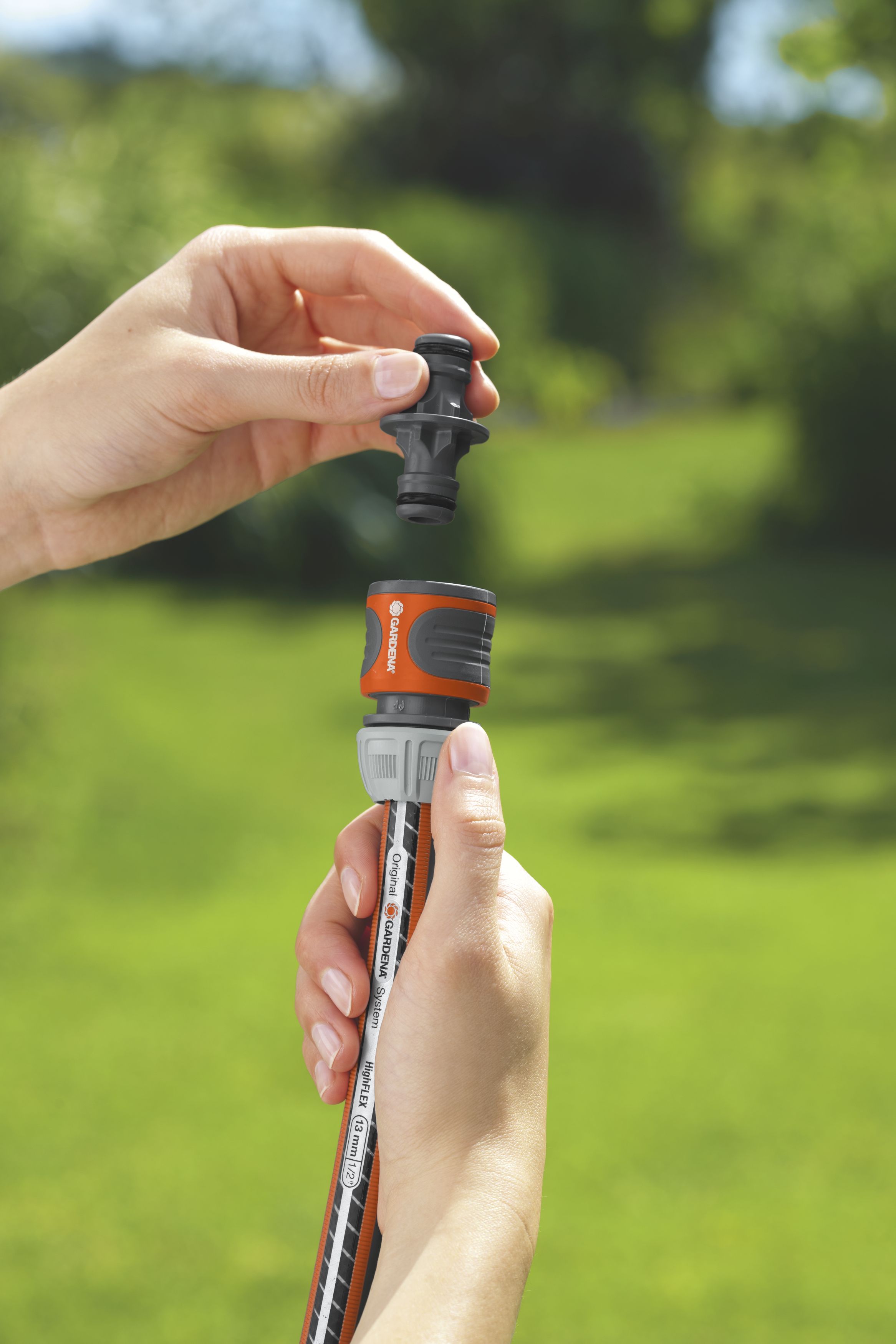 Manguito unión rápida GARDENA. En caja