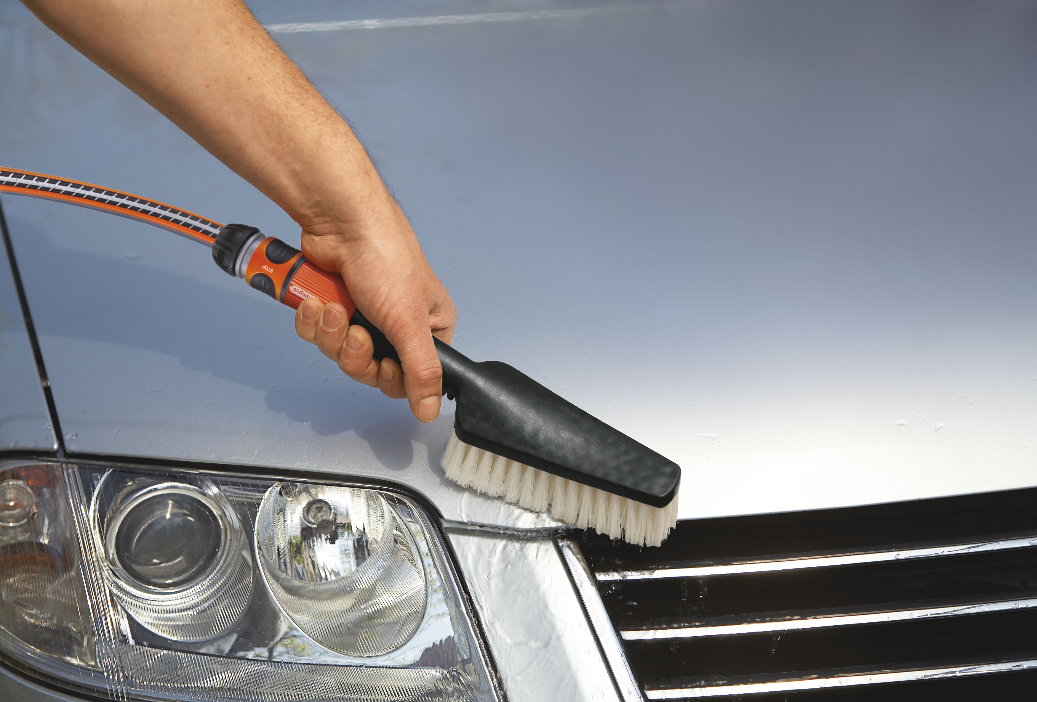 Cepillo de mano de cerdas blandas grande