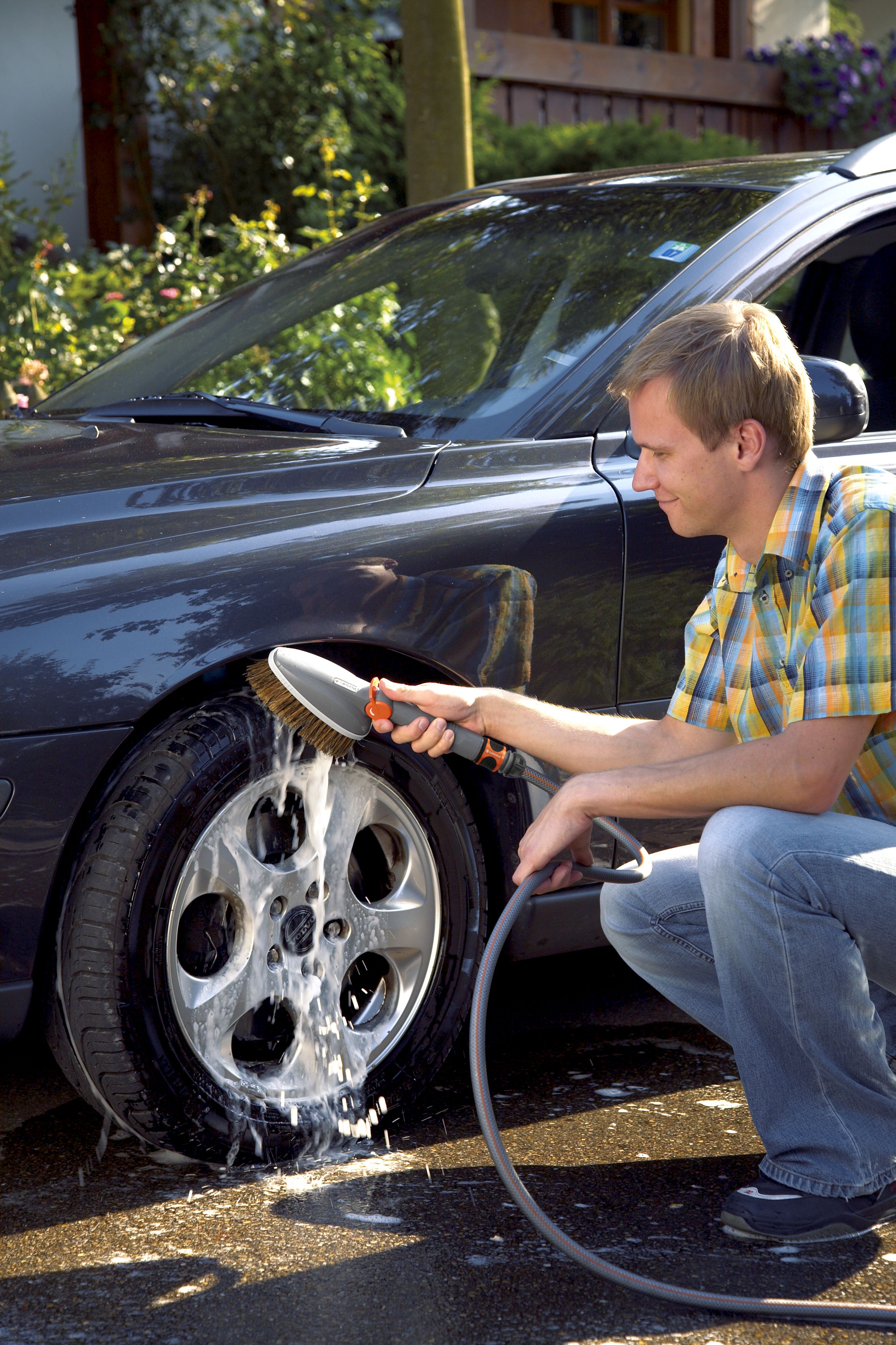 Barritas de champú GARDENA, en caja.