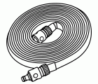 Manguera microperforada naranja de 7,5 m