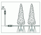 Manguera microperforada naranja de 7,5 m