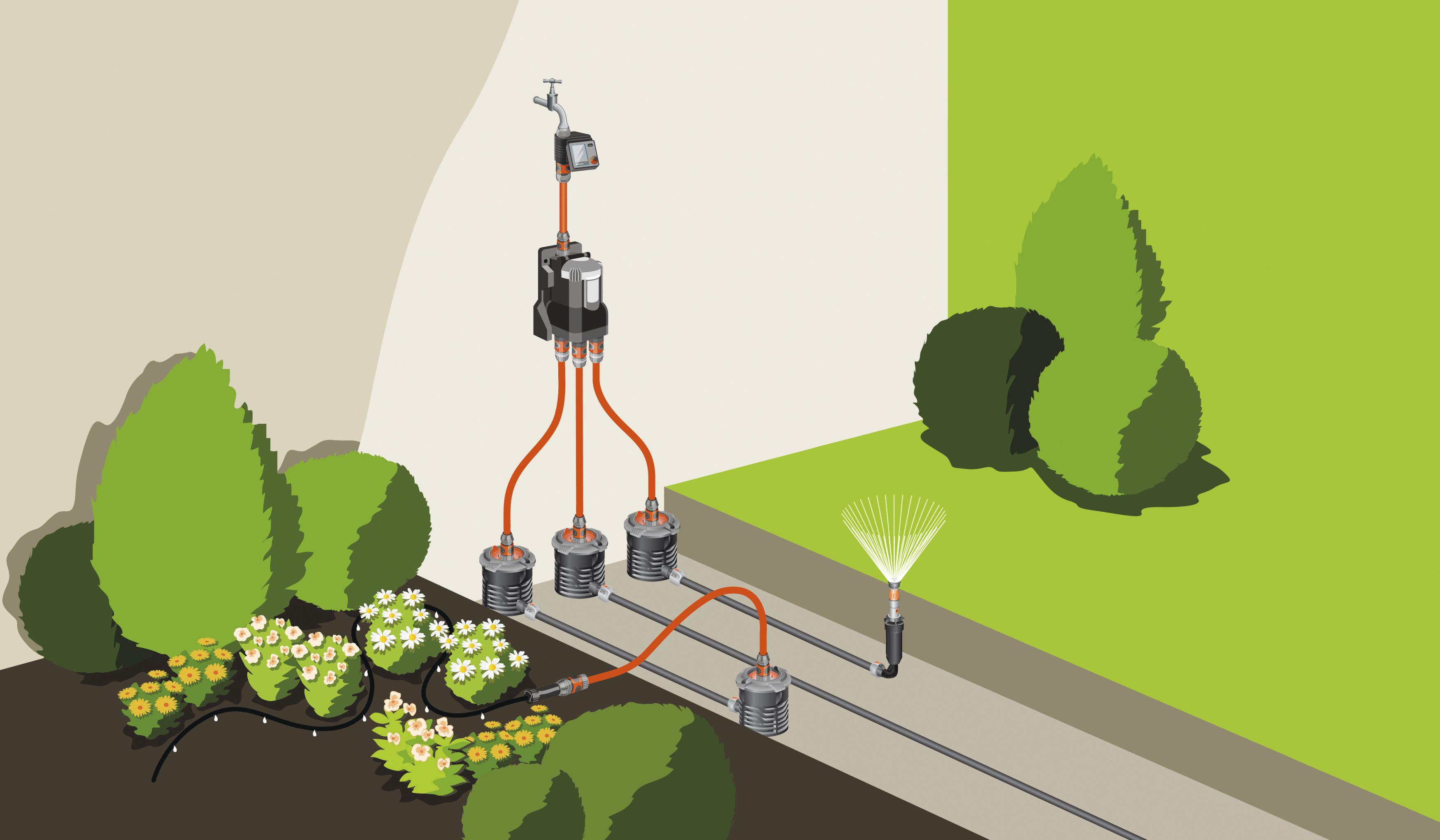 Distribuidor de agua automático