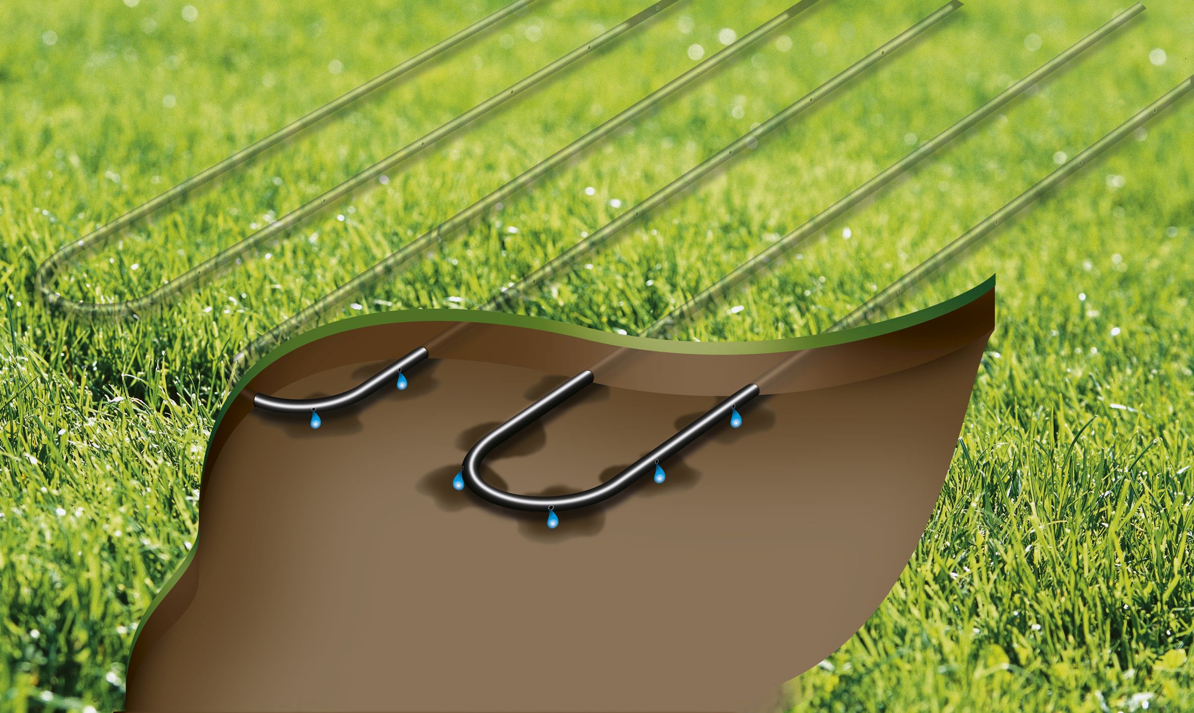 Kit prolongación para Tubo de superficie y subterráneo con goteros incluidos de 13,7 mm