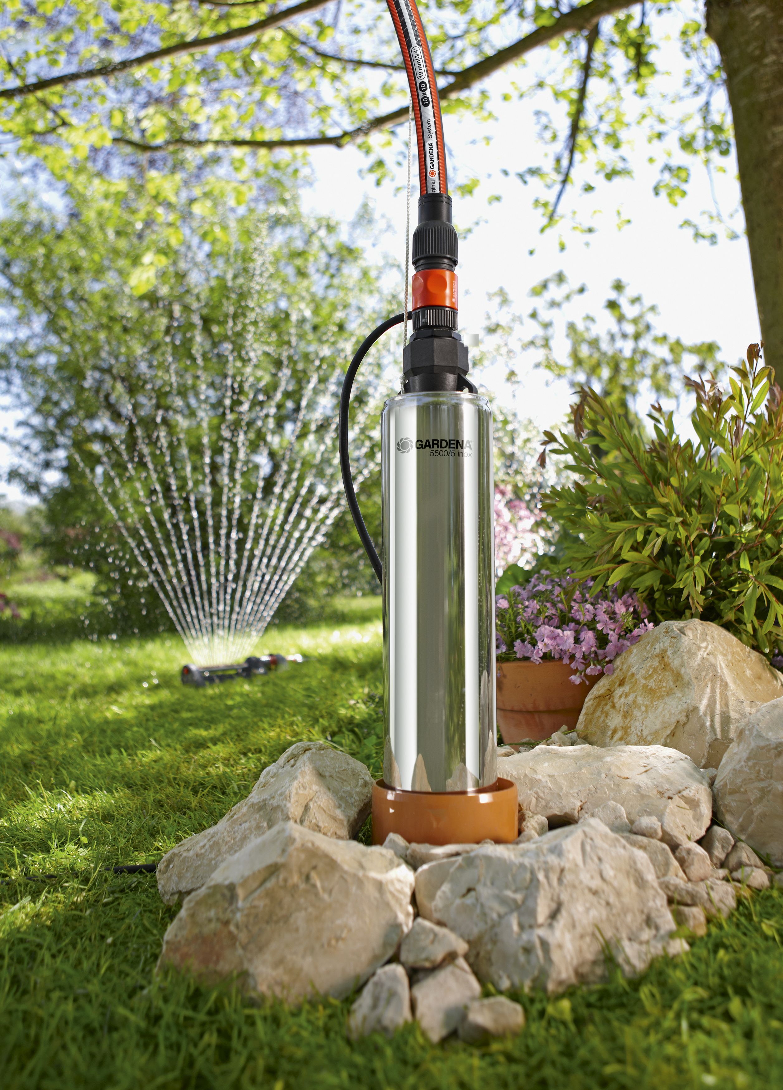 Bomba sumergible 5500/5 inox Premium para pozos perforados