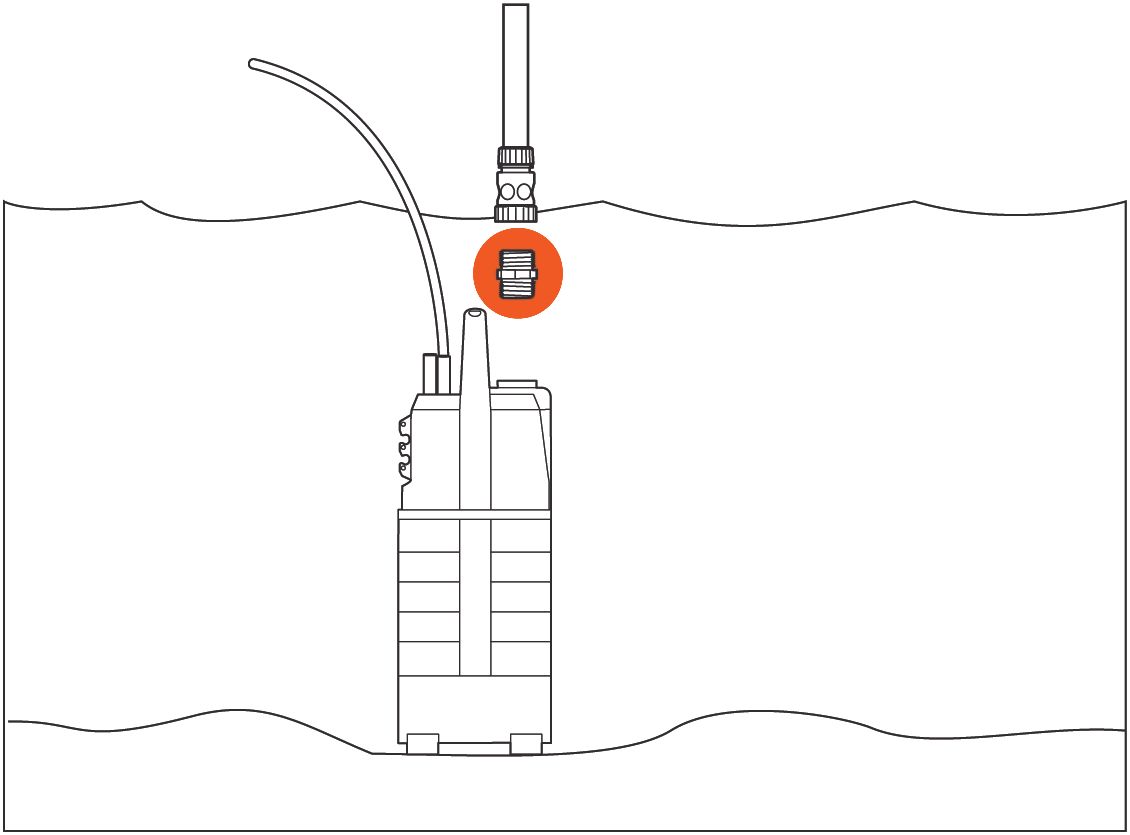 Adaptador para bombas de superficie
