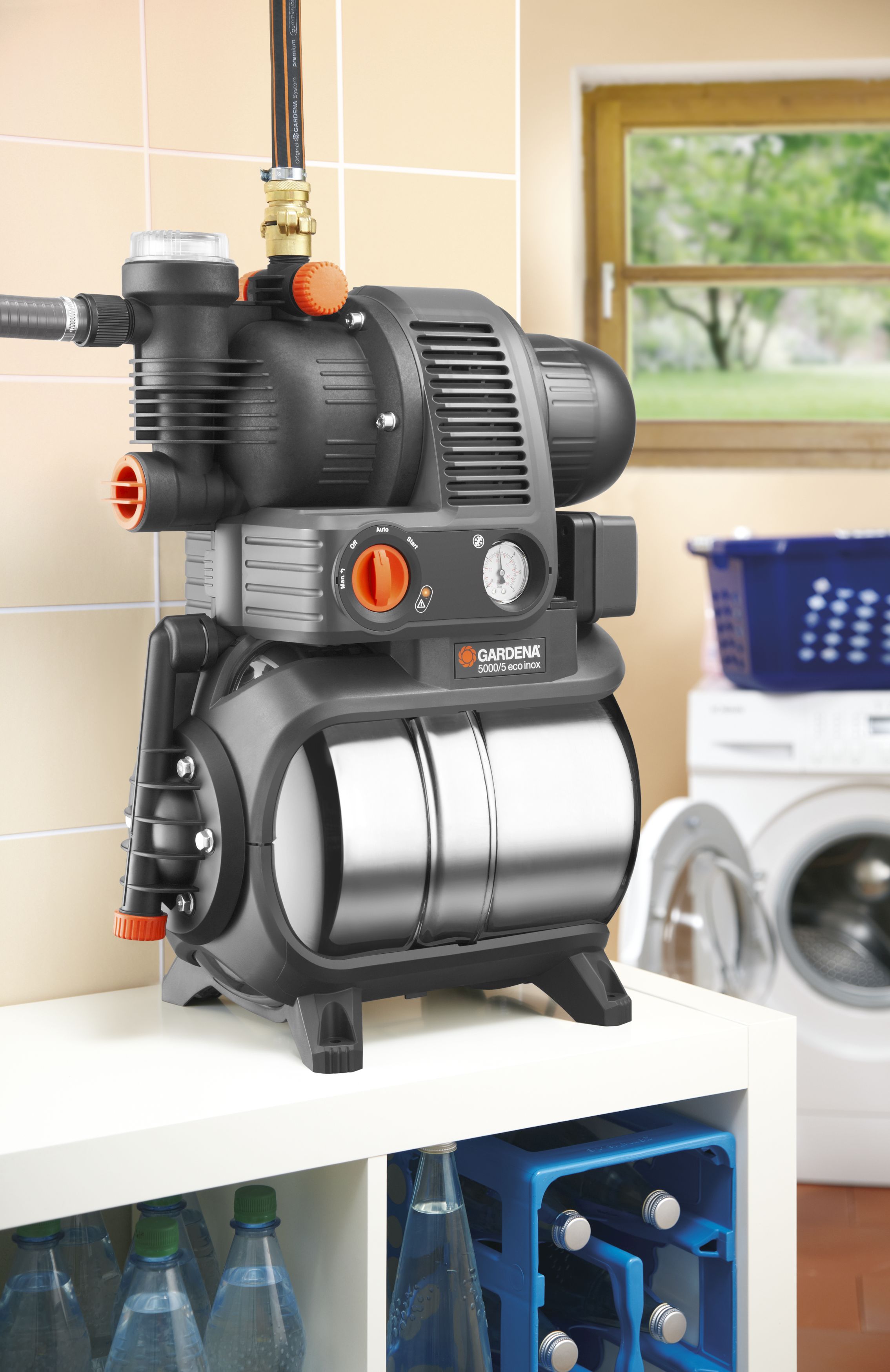 Estación de bombeo con calderín 5000/5 Eco inox Premium