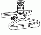 Aspersor circular Vario con base Comfort