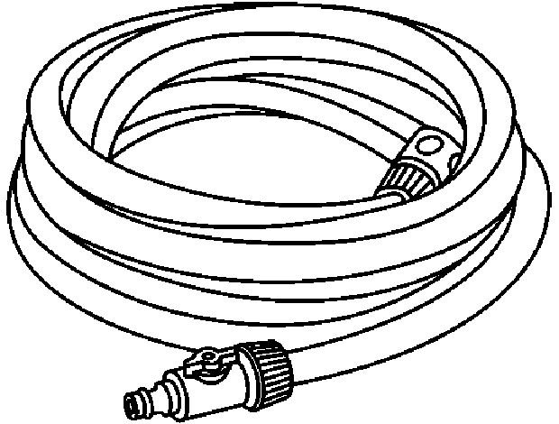 Manguera de riego por goteo equipada de 7,5 m