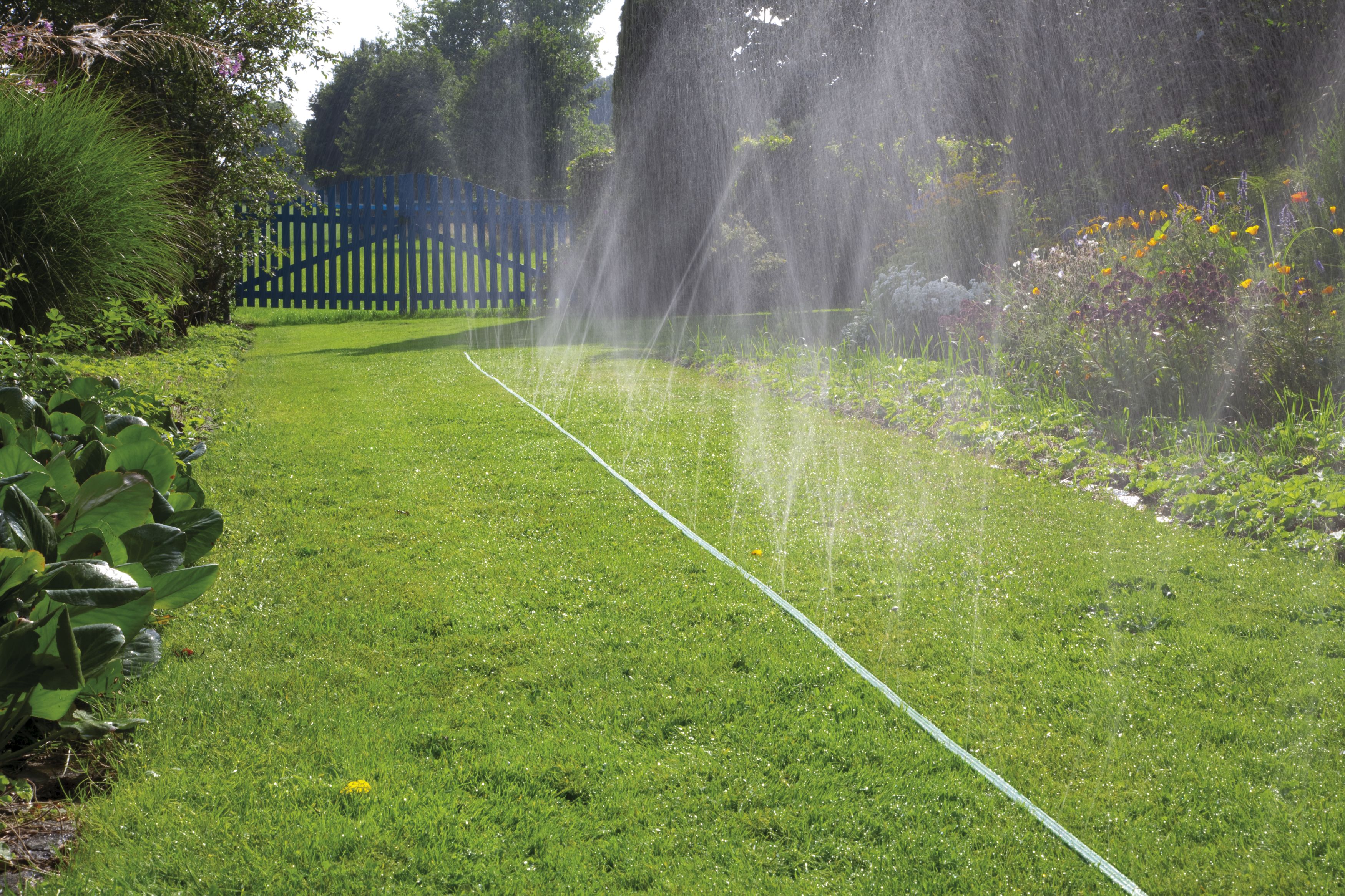 Manguera microperforada verde de 15 m