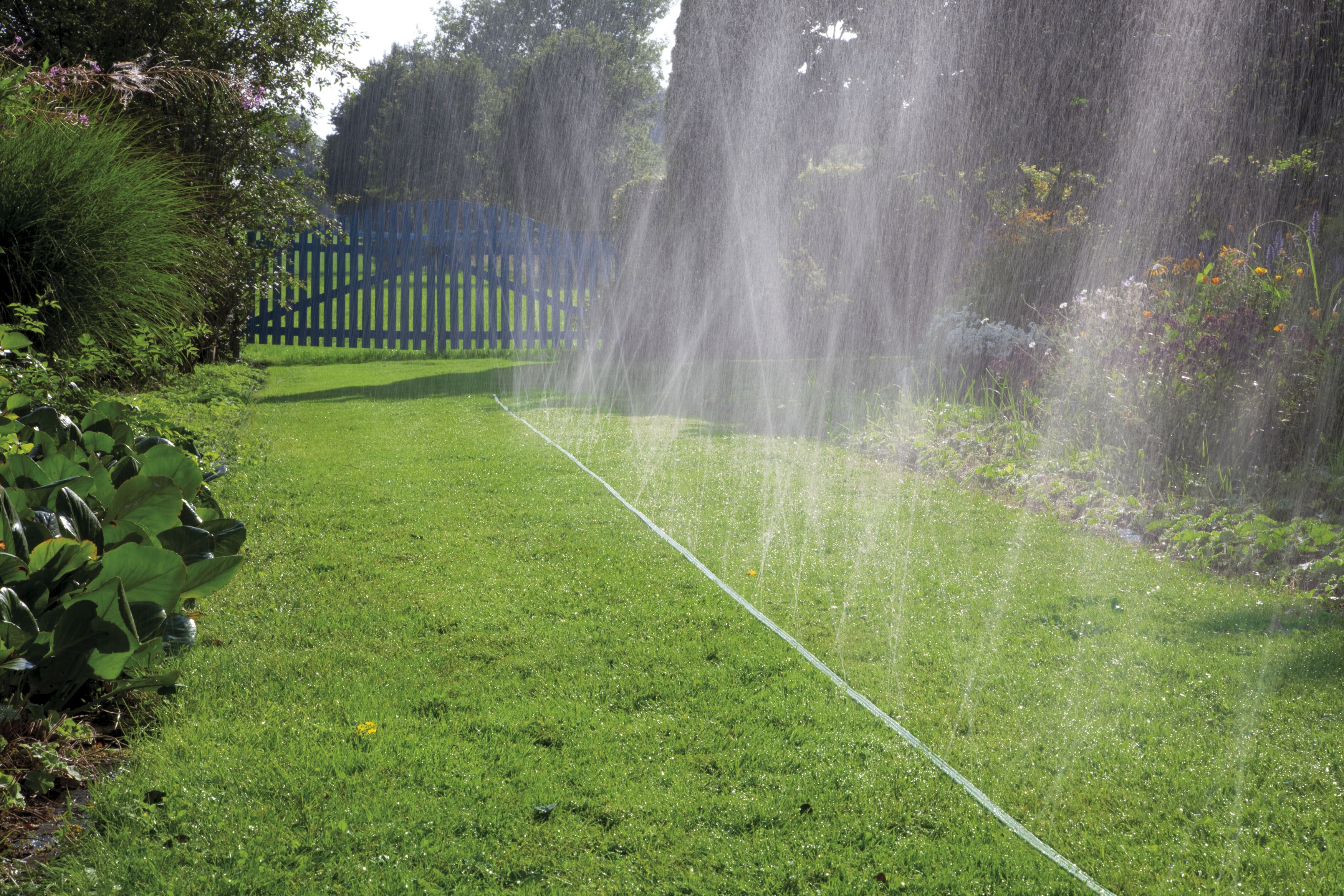 Manguera microperforada verde de 15 m