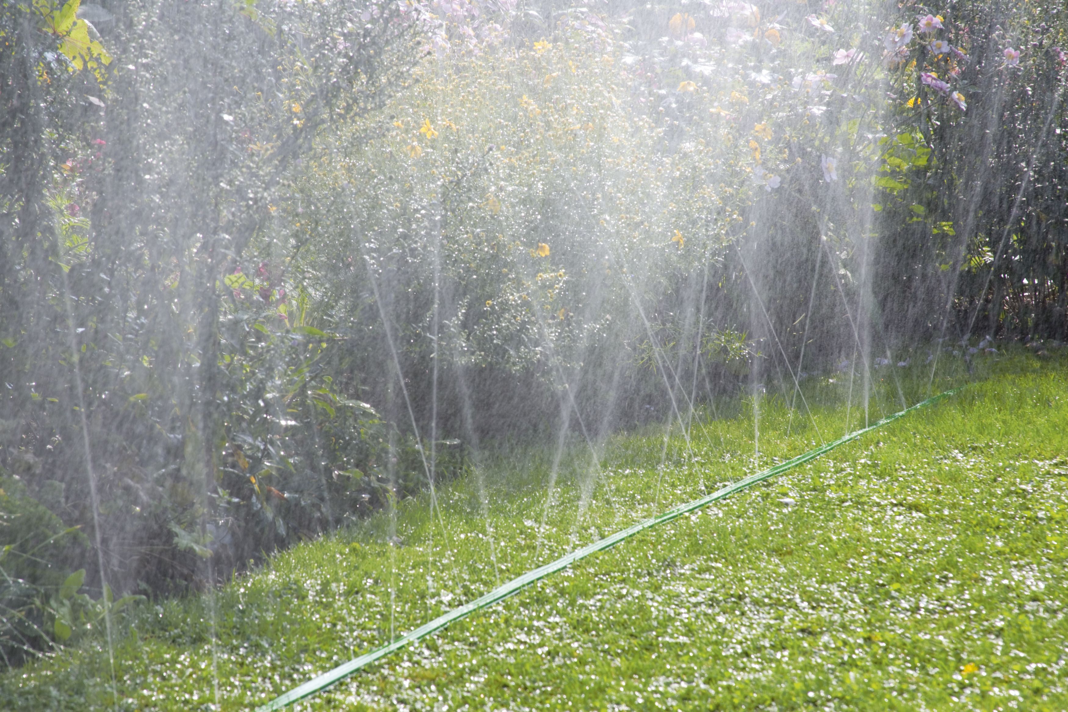 Manguera microperforada verde de 15 m