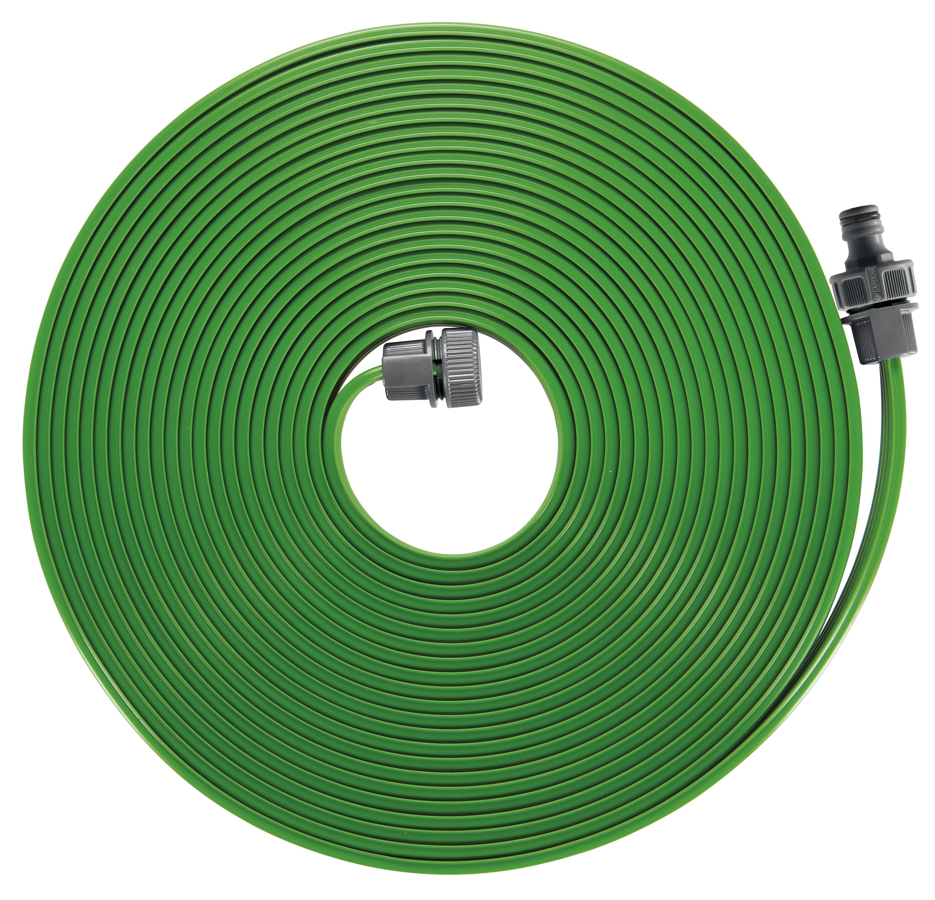 Manguera microperforada verde de 15 m