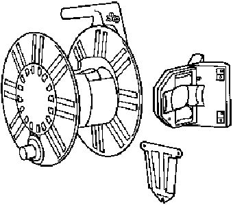 Soporte portamanguera mural con guía