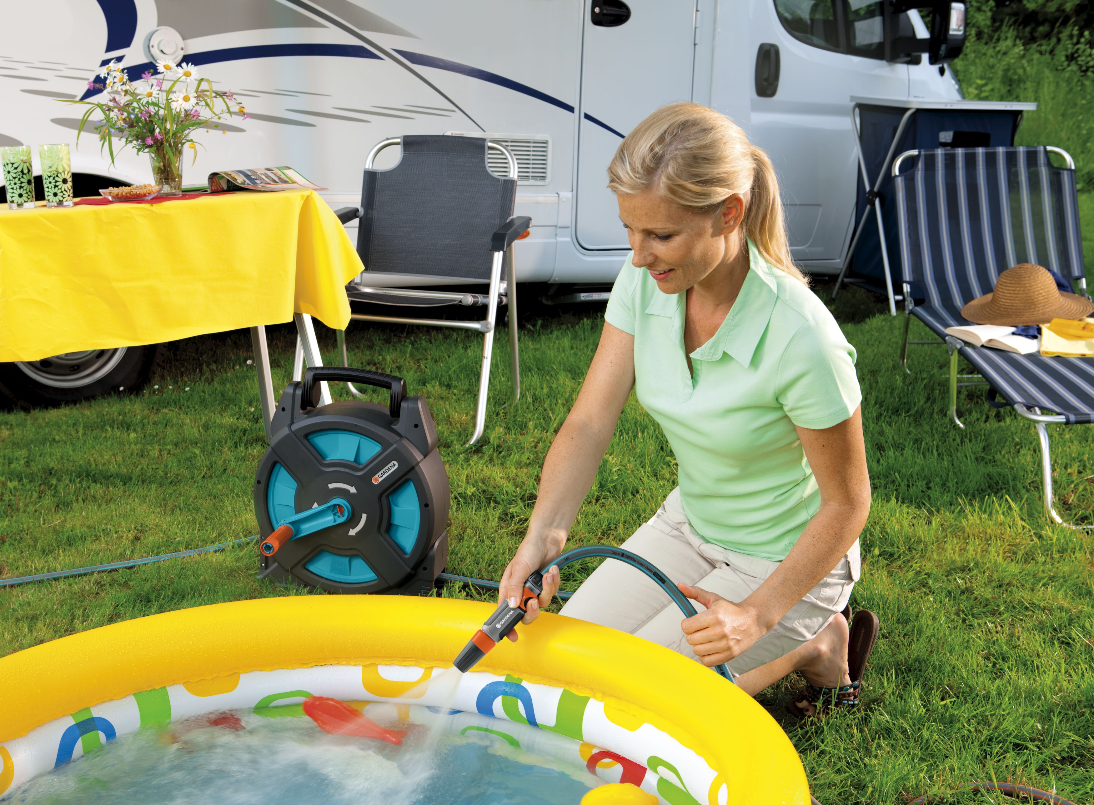 Carrete portamanguera Classic equipado 15