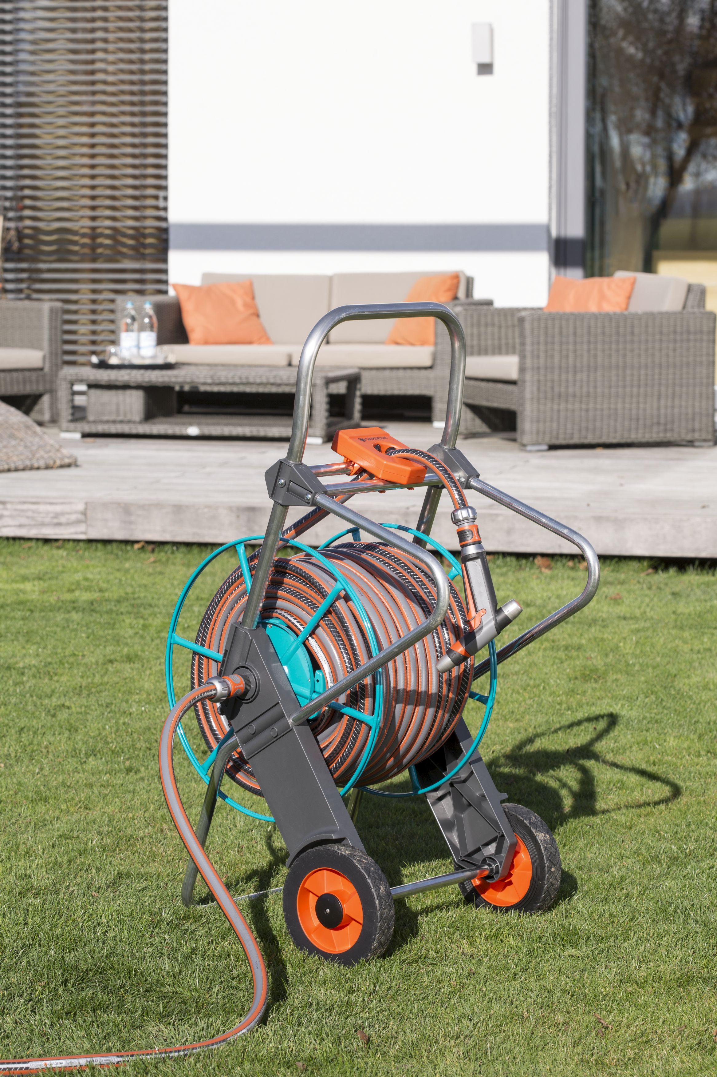 Carro portamanguera metálico 100 sin equipar