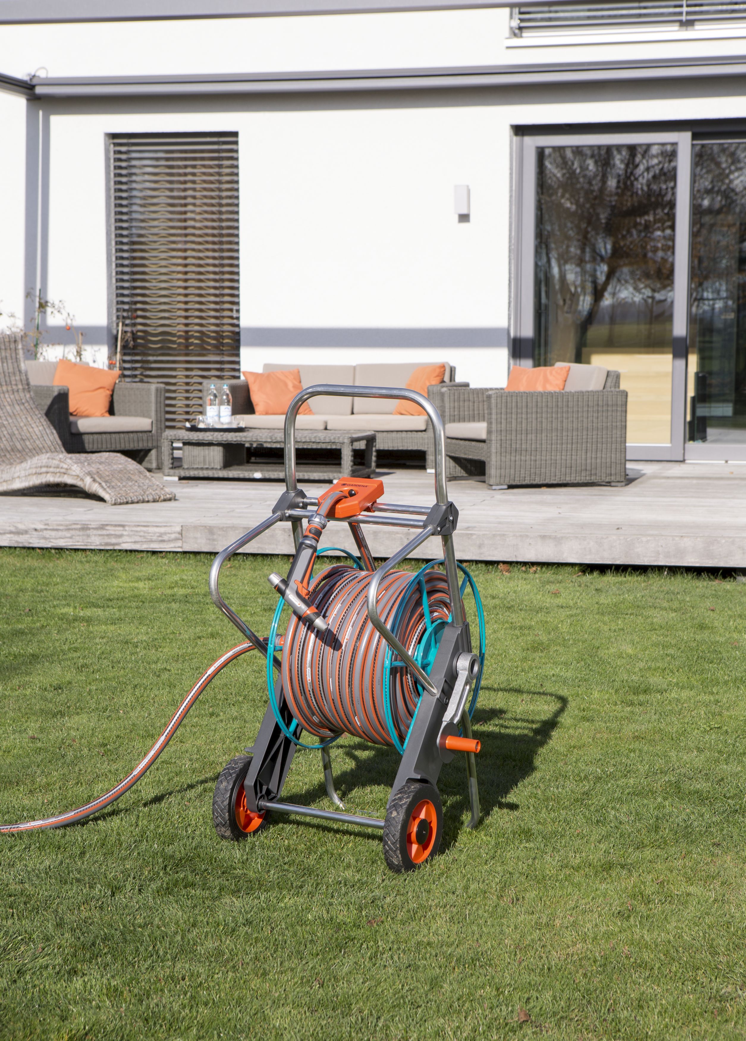 Carro portamanguera metálico 100 sin equipar