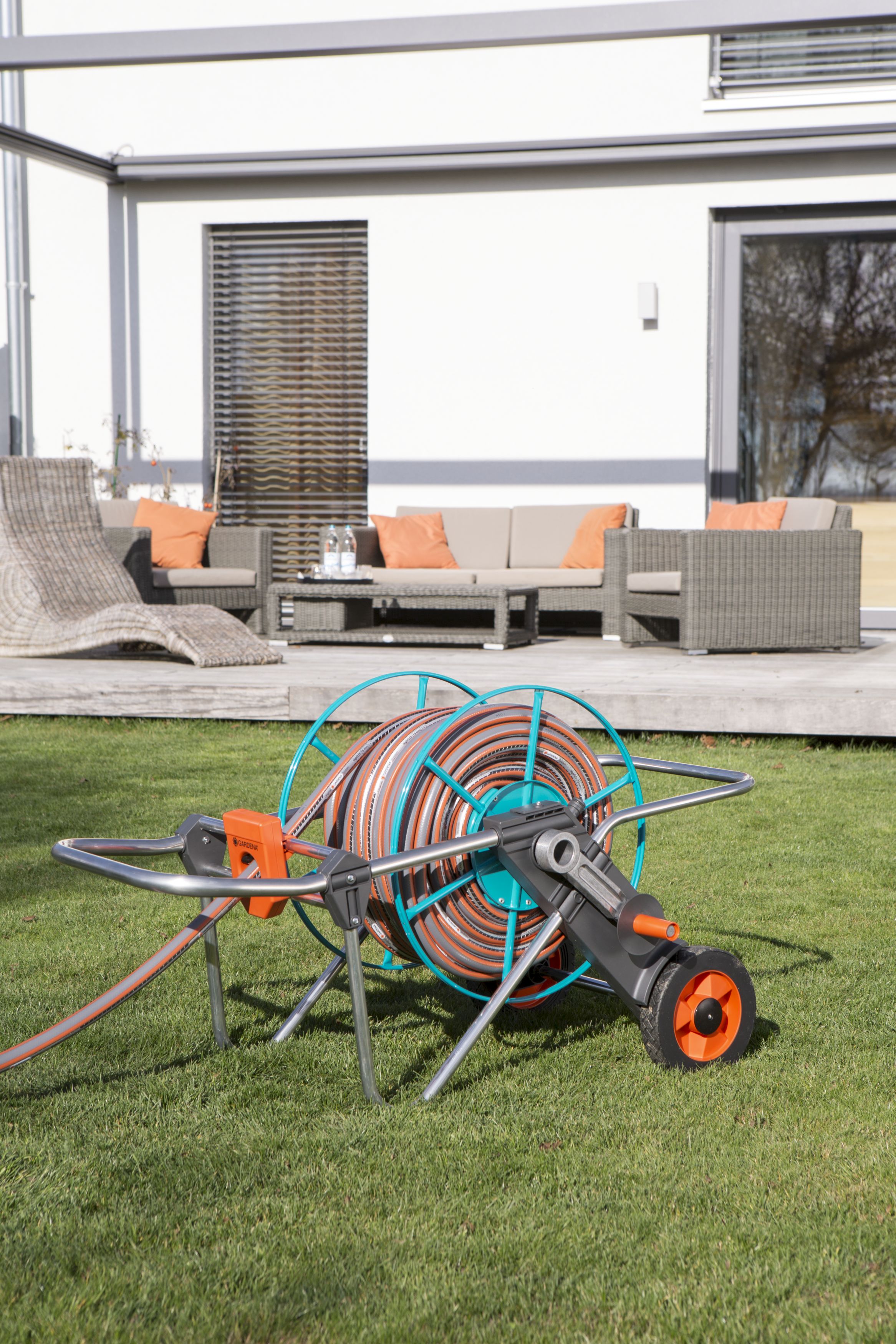 Carro portamanguera metálico 100 sin equipar