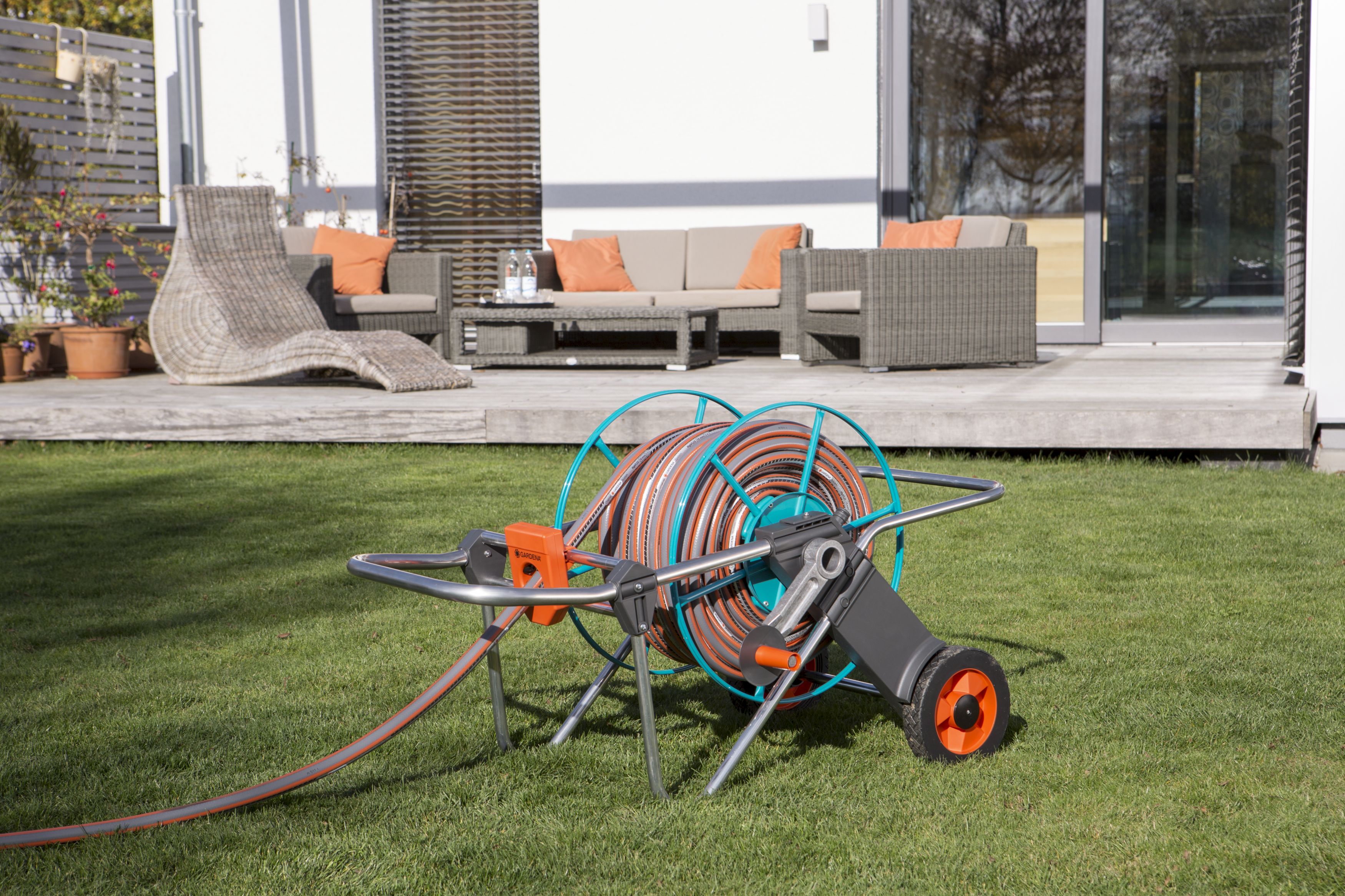 Carro portamanguera metálico 100 sin equipar