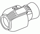 Conector de 25 mm y rosca hembra de 3/4\\\"