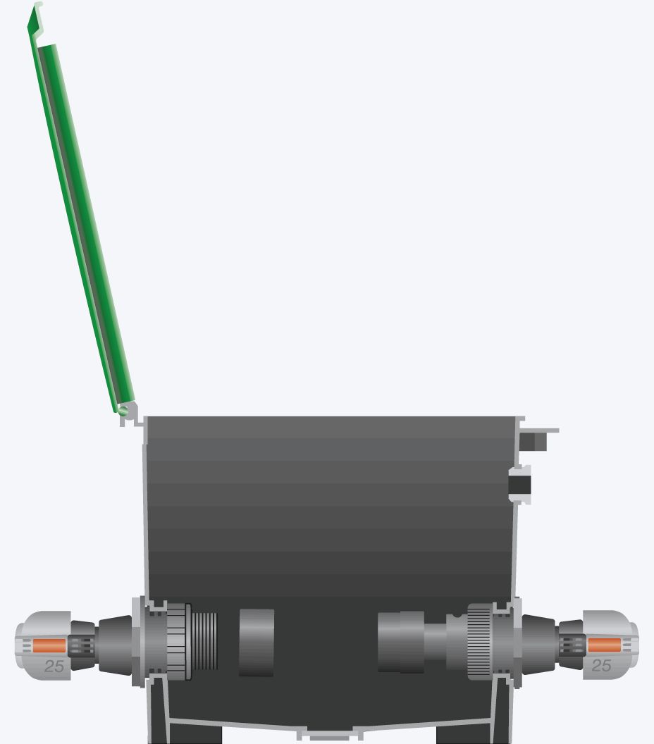 Conector de 25 mm y rosca macho de 1\\\"