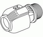 Conector de 25 mm y rosca macho de 1\\\"