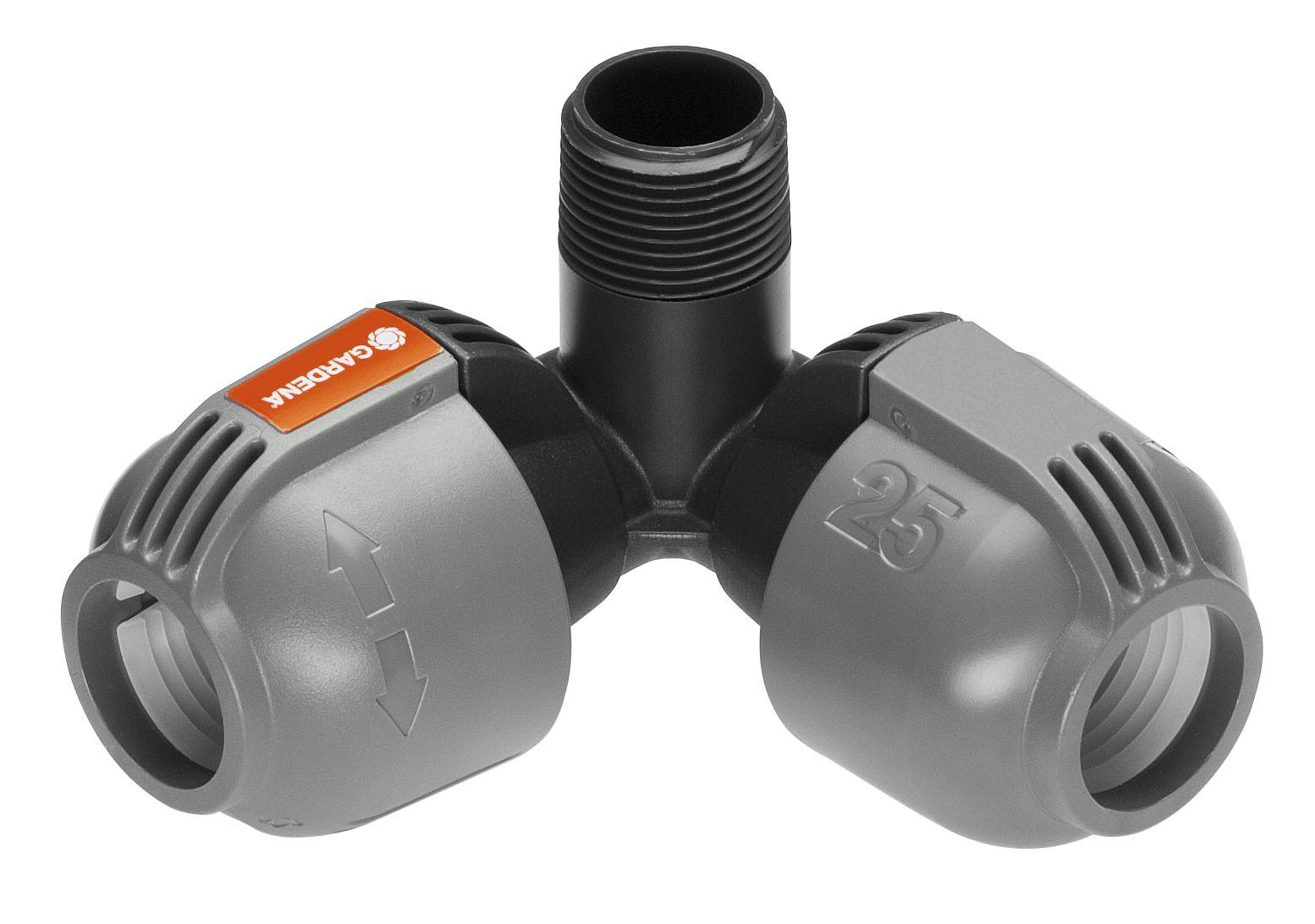 Pieza de esquina Sprinklersystem de 25 mm y rosca macho de 3/4\\\"