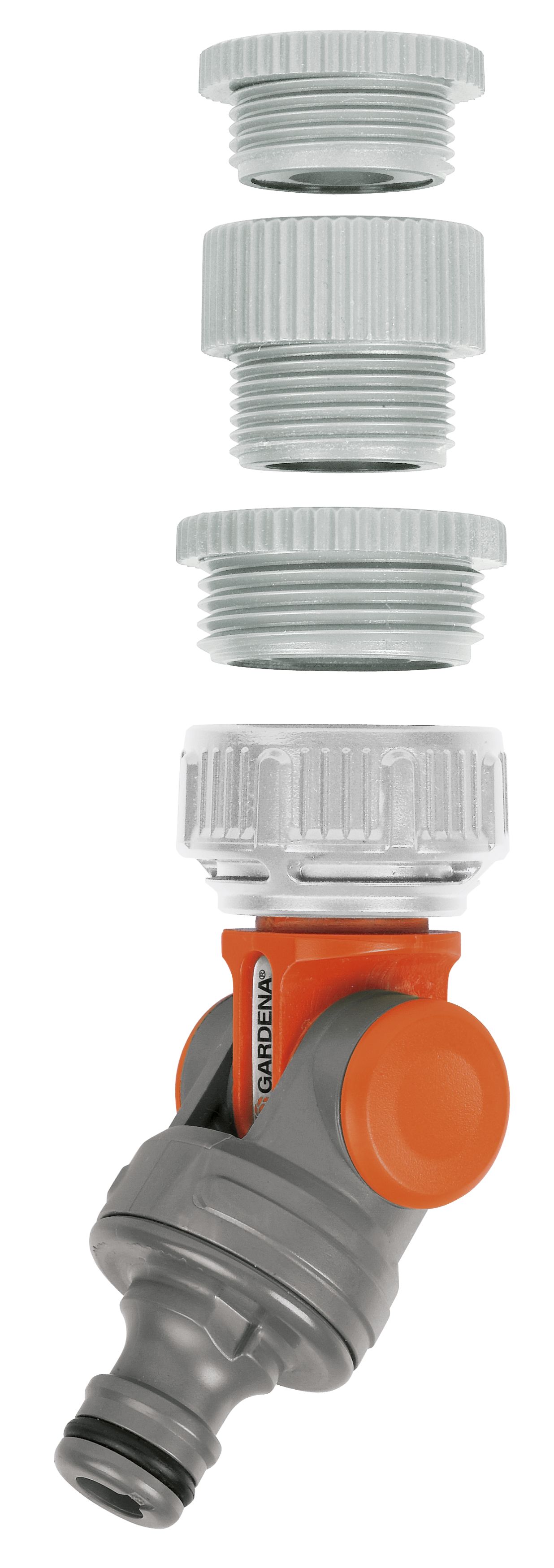 Conector articulado GARDENA en blister a todo color