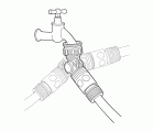 Conector de grifo articulado