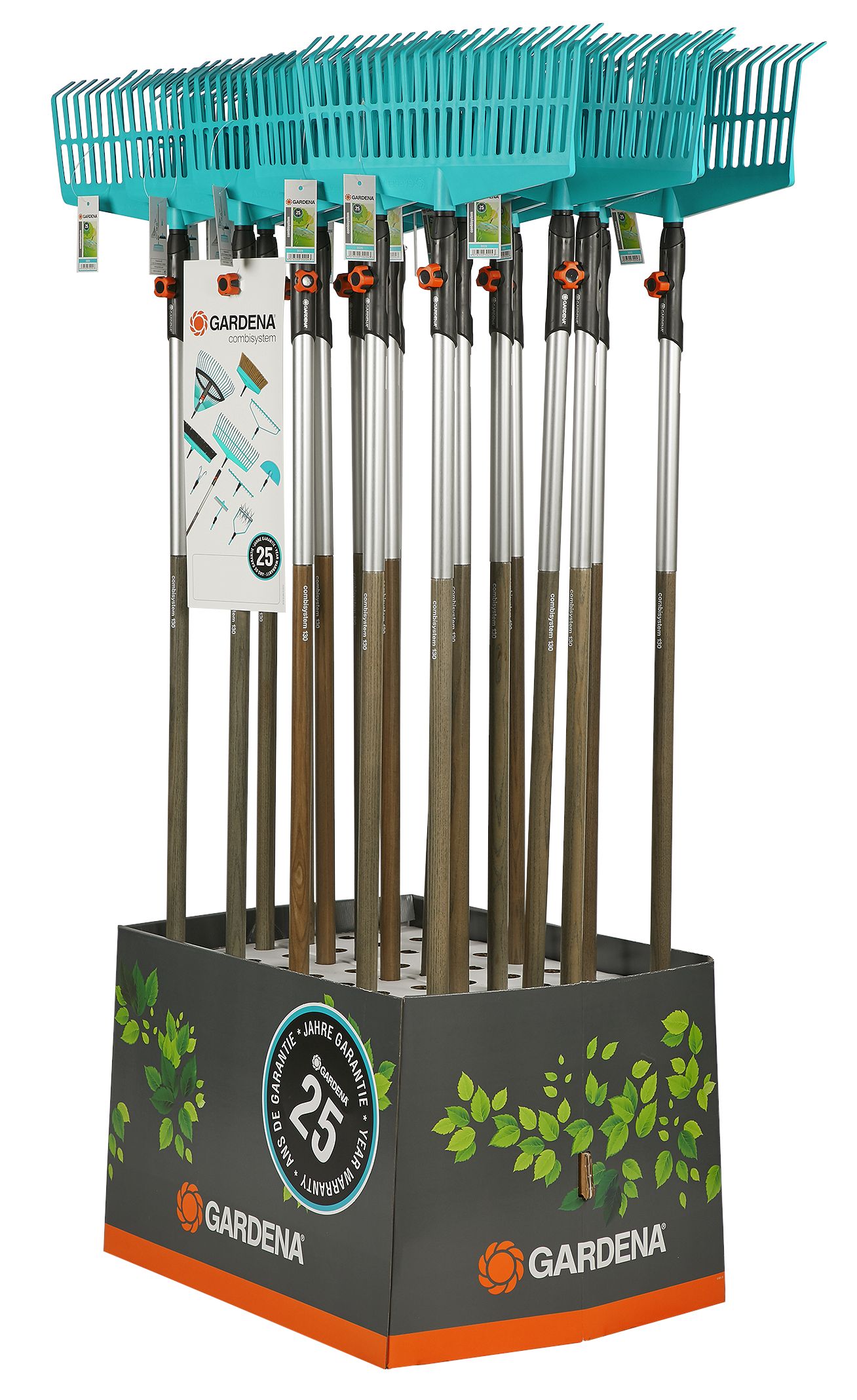 Escoba-rastrillo c/mango combisyste