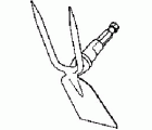 Azada binadora 7,5 cm combisystem de 2 puntas