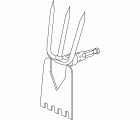 Azada binadora 9 cm combisystem de 3 puntas