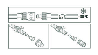 Set de conexiones para mangueras microperforadas