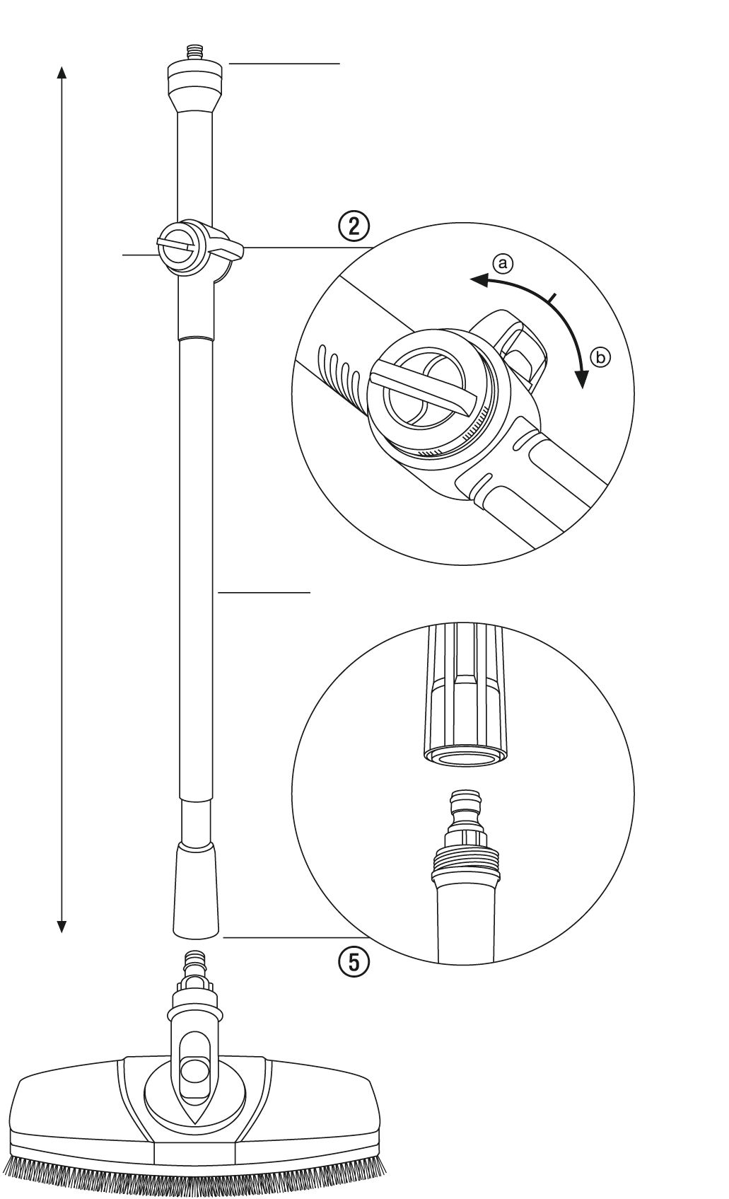 Mango conductor de agua 90 GARDENA