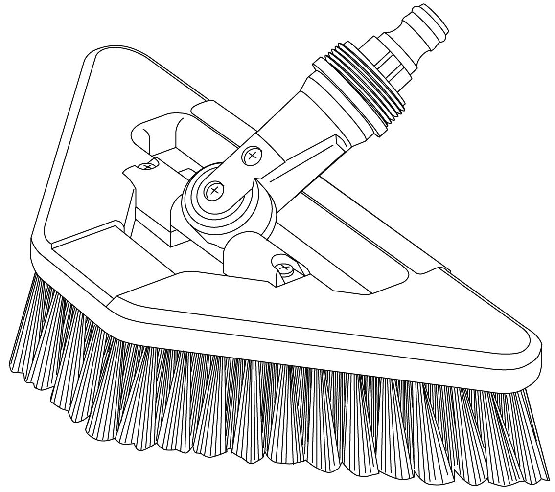 Cepillo de cerdas blandas giratorio