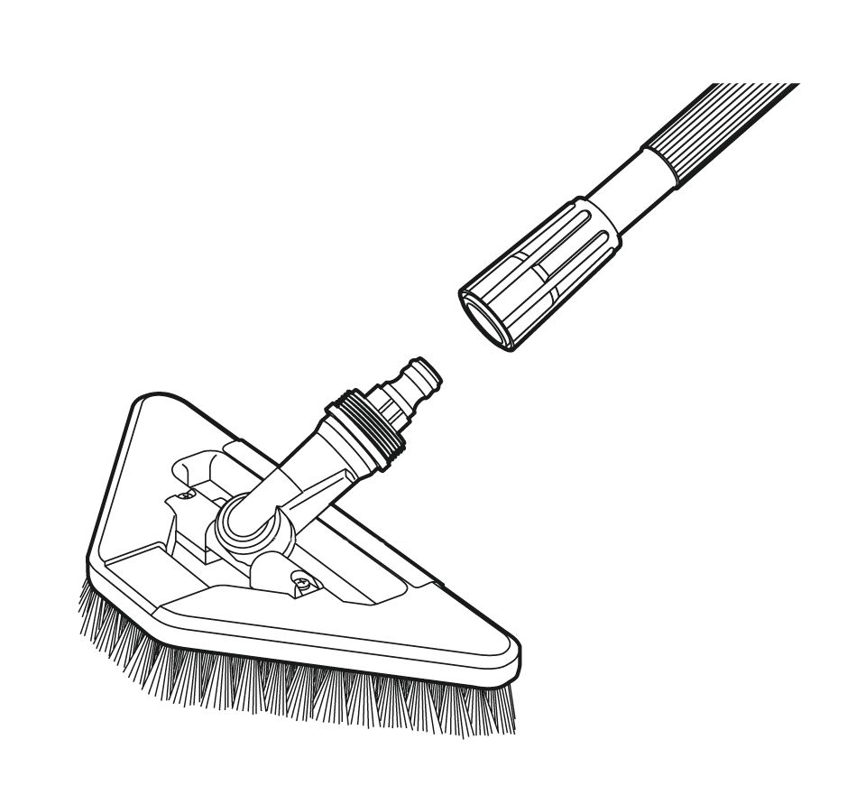 Cepillo triangular de cerdas duras