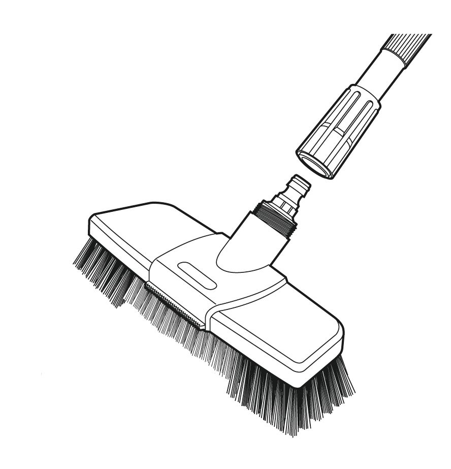 Cepillo de cerdas duras con rascador Comfort