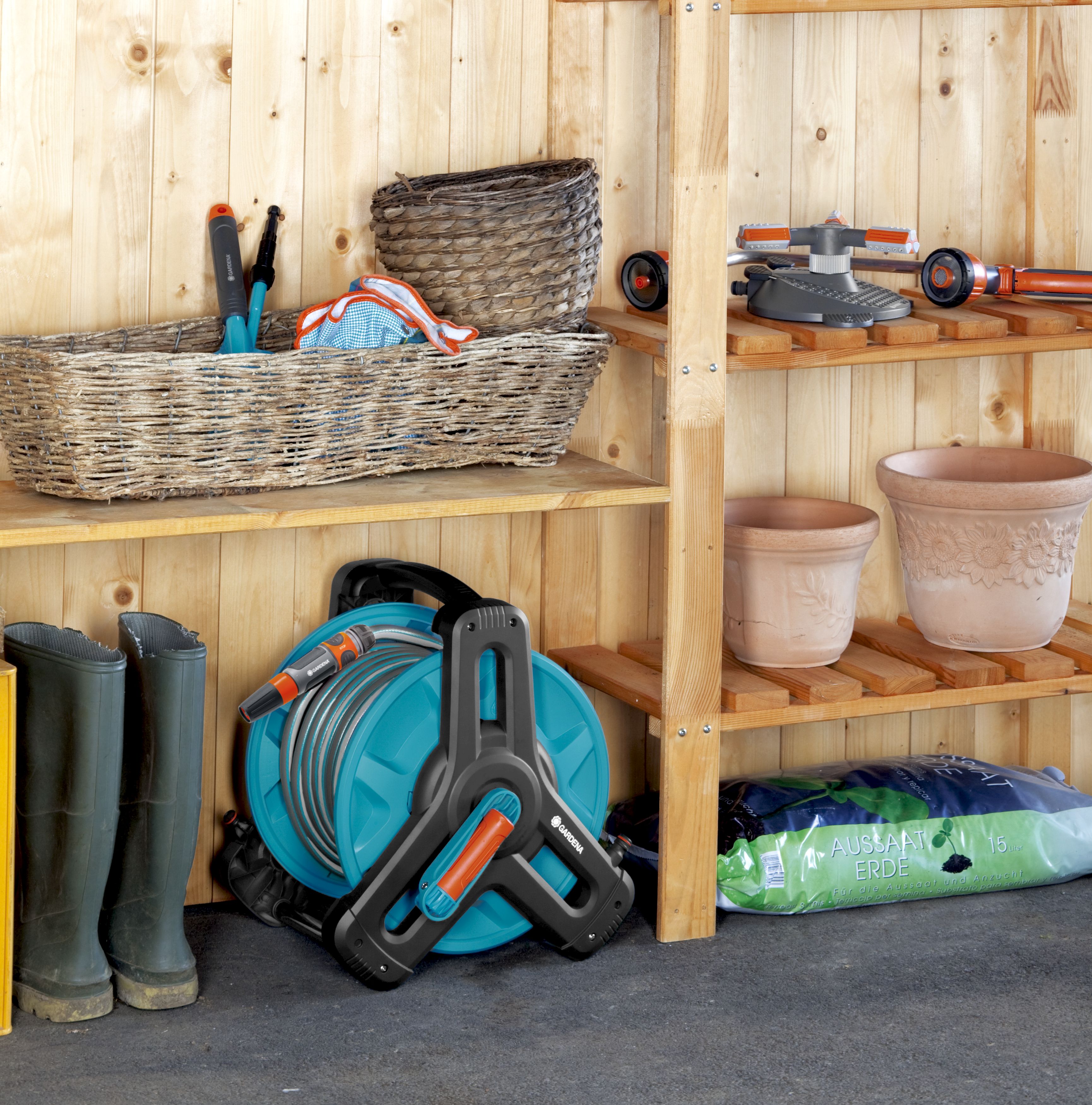 Soporte portamanguera mural 50 Classic GARDENA no equipado