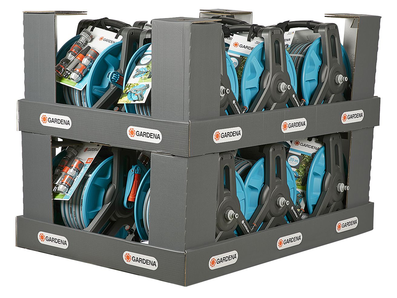 Soporte portamanguera mural 50 Classic GARDENA equipado