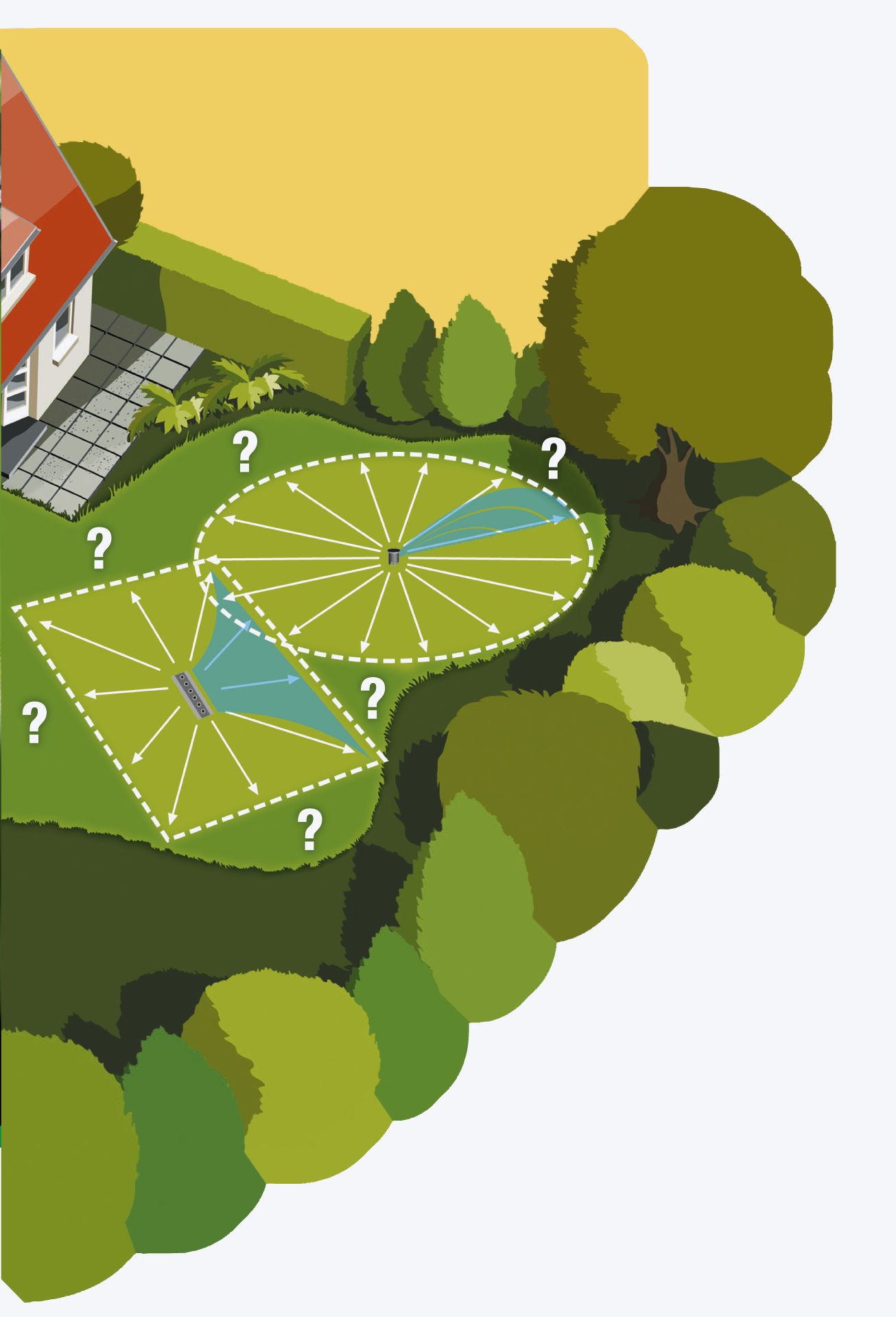 Aspersor para grandes superficies AquaContour automatic Comfort