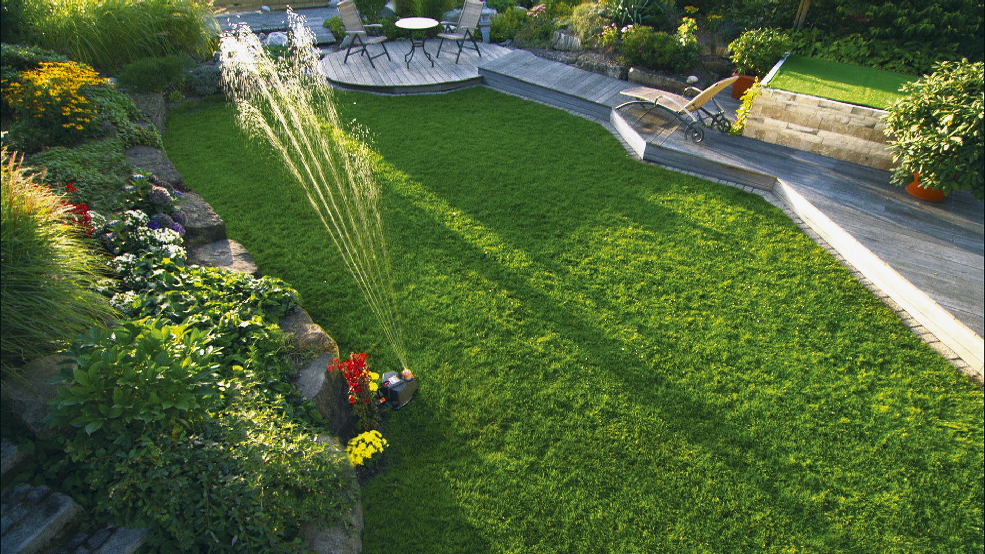 Aspersor para grandes superficies AquaContour automatic Comfort