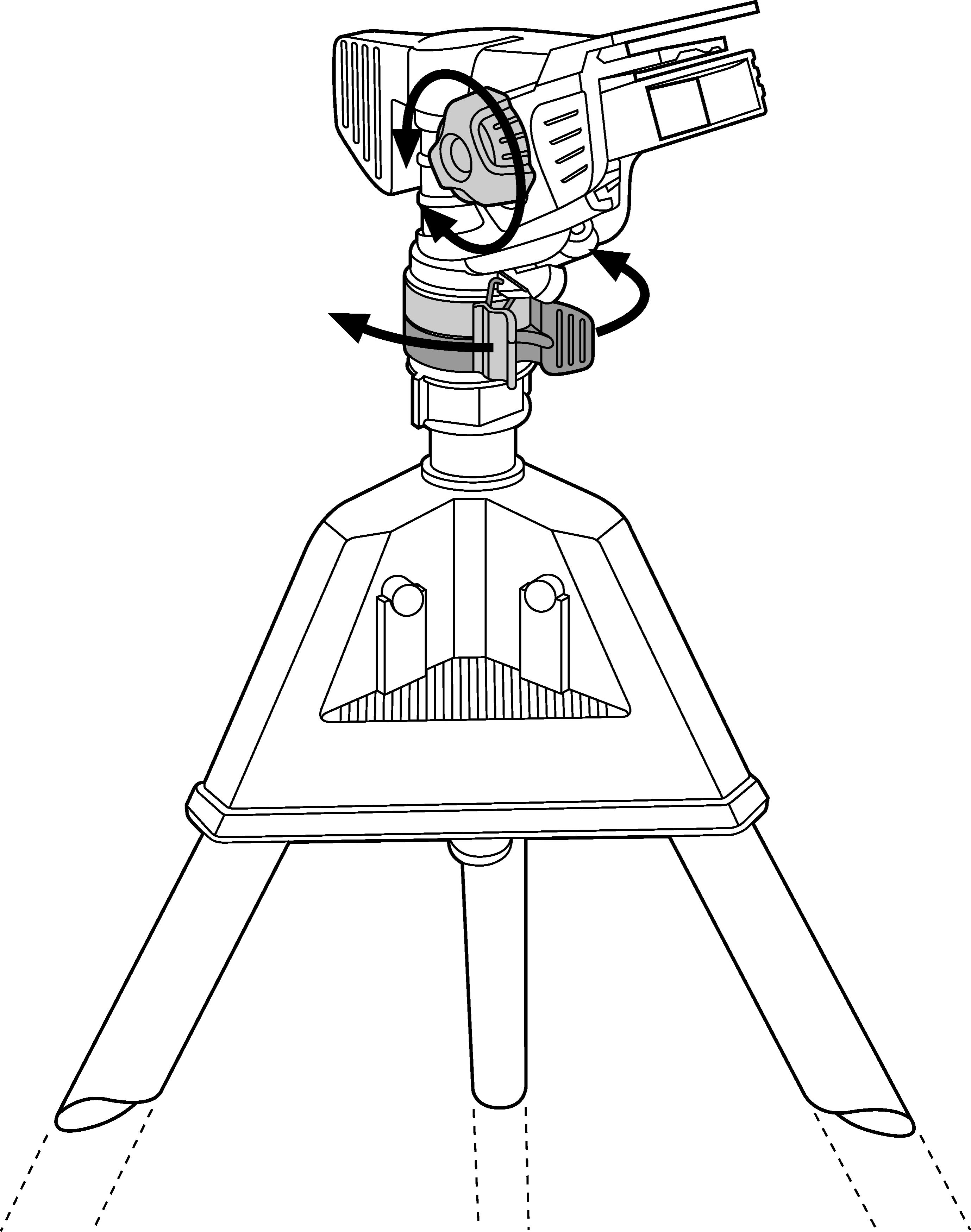 Aspersor de impacto sobre trípode Premium