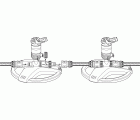 Aspersor con turbina sectorial con Base Comfort