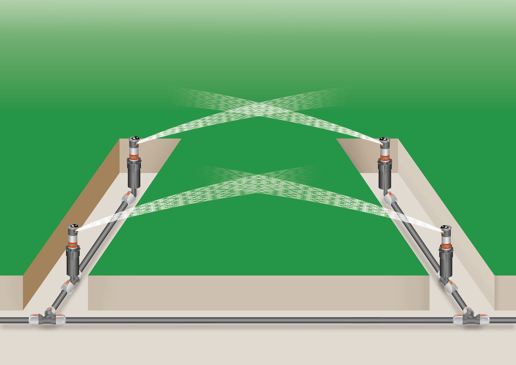 Turbo aspersor emergente T 380 Premium